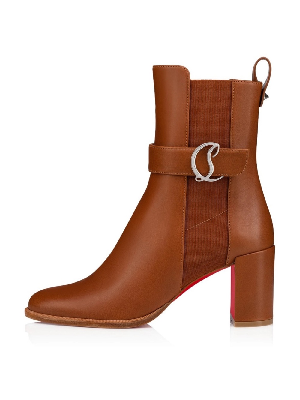 Christian Louboutin Leather 70 Chelsea Booties Brown Women’s EU 37/US 7